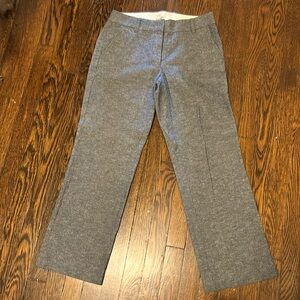 Jcrew denim trousers. Cotton/linen blend.
